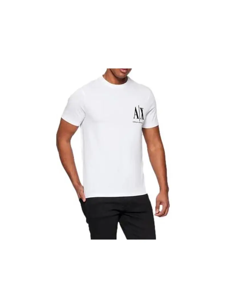 Armani Exchange Męski T-shirt T-shirt 8NZTPH-ZJH4Z-1100 Biały | Sklep Monotox
