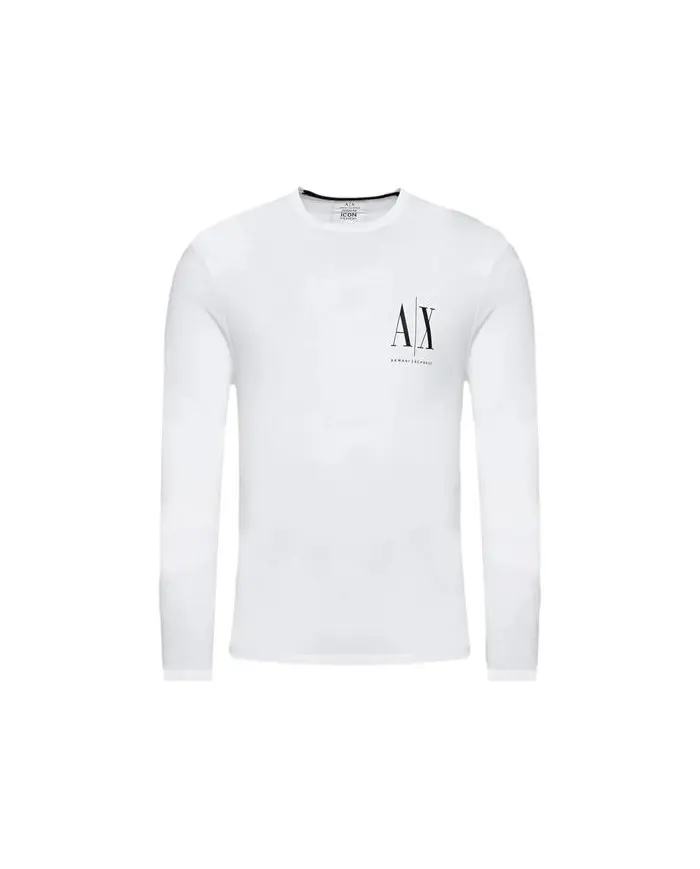 Armani Exchange Męski T-shirt T-shirt 8NZTPL-ZJH4Z-1100 Biały | Sklep Monotox