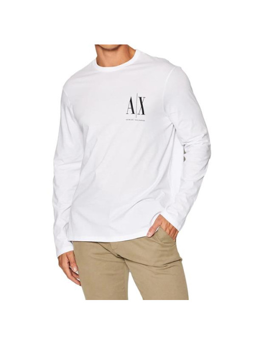 Armani Exchange Męski T-shirt T-shirt 8NZTPL-ZJH4Z-1100 Biały | Sklep Monotox