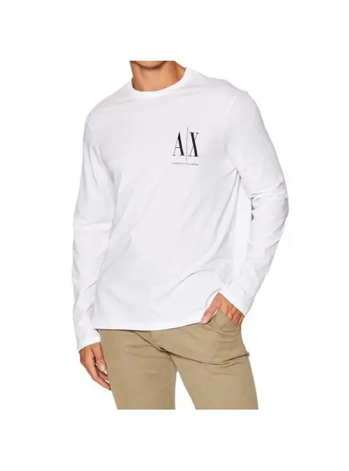 Armani Exchange Męski T-shirt T-shirt 8NZTPL-ZJH4Z-1100 Biały | Sklep Monotox