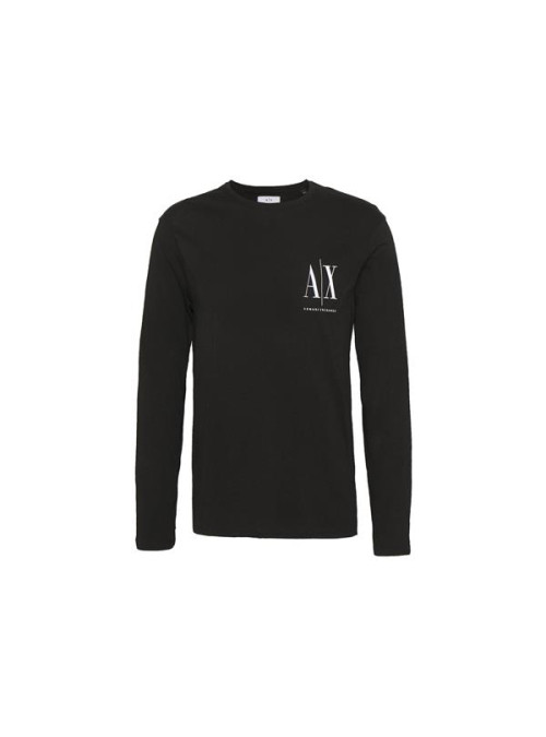 Armani Exchange Męski T-shirt T-shirt 8NZTPL-ZJH4Z-1200 Czarny | Sklep Monotox