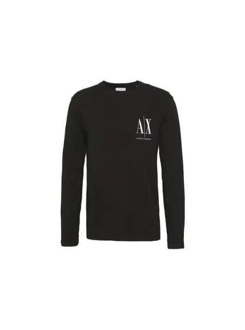 Armani Exchange Męski T-shirt T-shirt 8NZTPL-ZJH4Z-1200 Czarny | Sklep Monotox