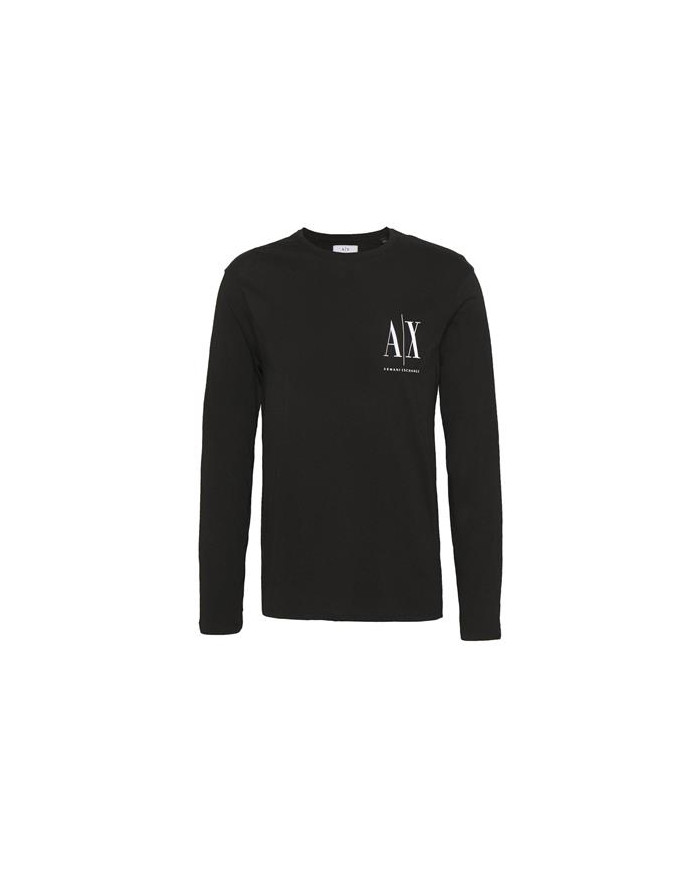Armani Exchange Męski T-shirt T-shirt 8NZTPL-ZJH4Z-1200 Czarny | Sklep Monotox