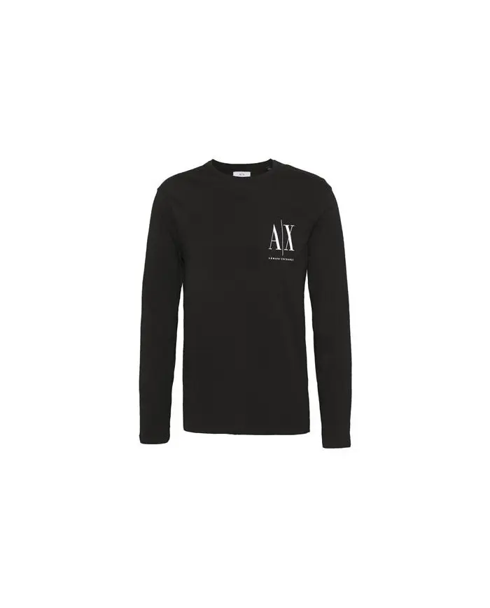 Armani Exchange Męski T-shirt T-shirt 8NZTPL-ZJH4Z-1200 Czarny | Sklep Monotox