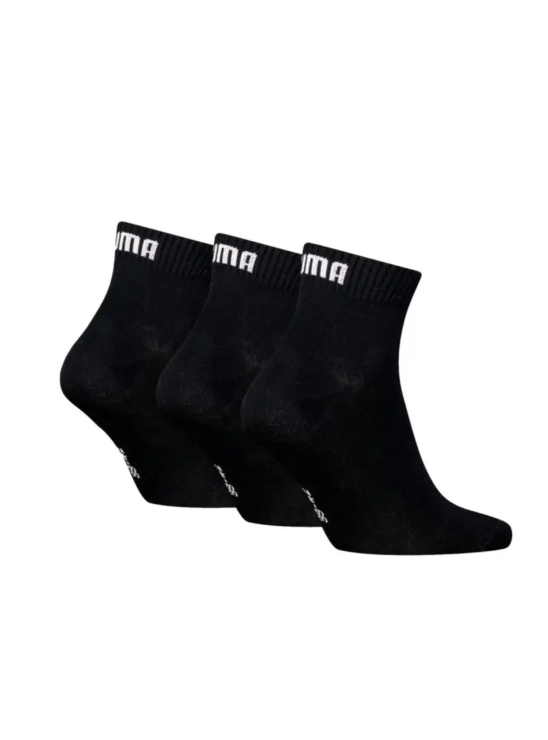 Puma Męskie Skarpety Unisex Quarter Plain 3p 93858906 Czarny | Sklep Monotox