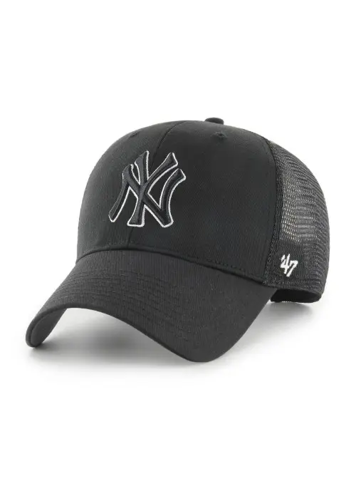 47 Brand Czapka z daszkiem Mlb New York Yankees Branson M B-BRANS17CTP-BKAQ Czarny | Sklep Monotox