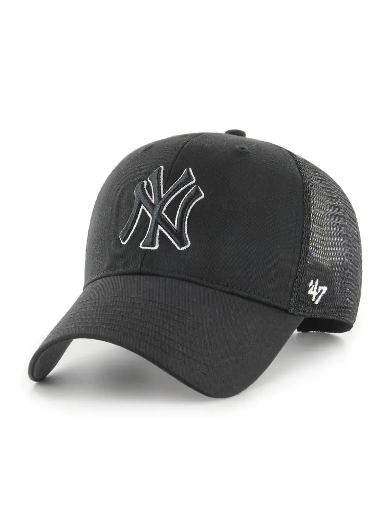 47 Brand Czapka z daszkiem Mlb New York Yankees Branson M B-BRANS17CTP-BKAQ Czarny | Sklep Monotox