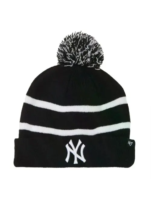 47 Brand Czapka zimowa New York Yankees Cuff Knit B-BRKAW17ACE-BKD Czarny | Sklep Monotox