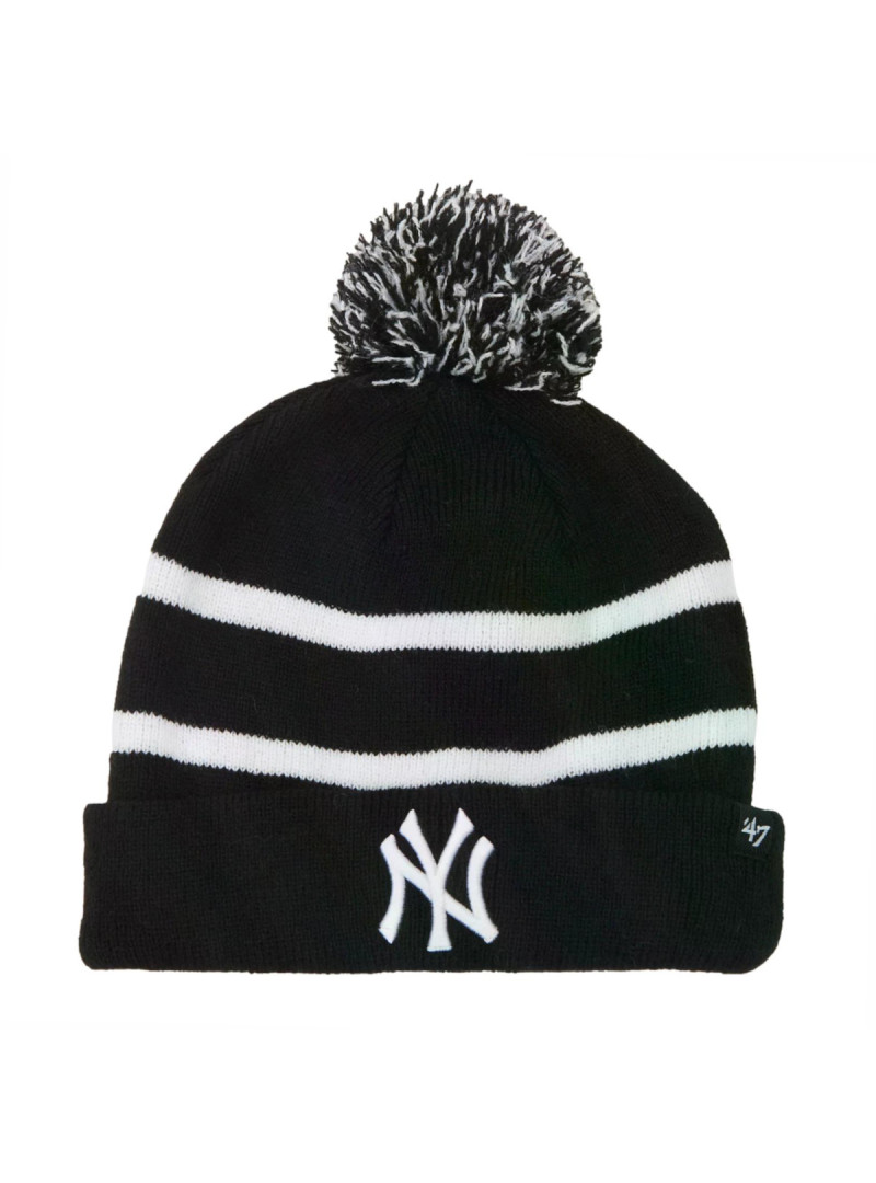 47 Brand Czapka zimowa New York Yankees Cuff Knit B-BRKAW17ACE-BKD Czarny | Sklep Monotox
