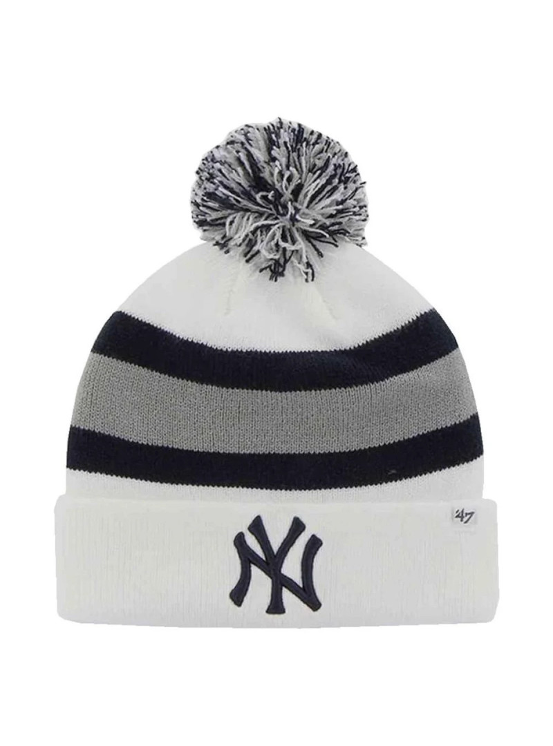 47 Brand Czapka zimowa New York Yankees Cuff Knit B-BRKAW17ACE-WH Biały | Sklep Monotox