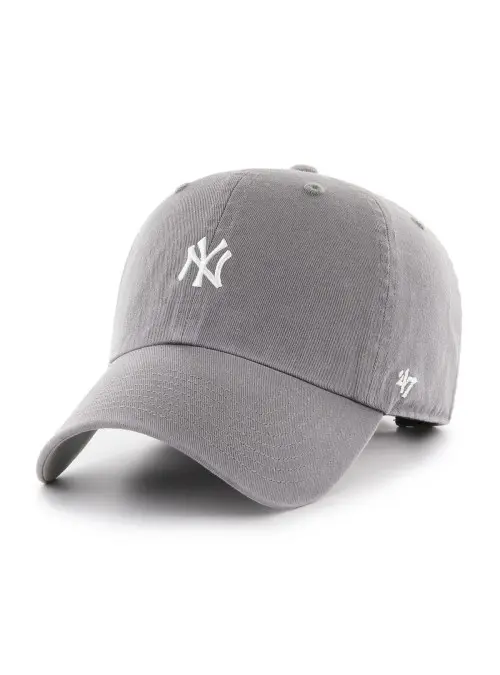 47 Brand Czapka z daszkiem Mlb New York Yankees Base Runn B-BSRNR17GWS-DY Szary | Sklep Monotox