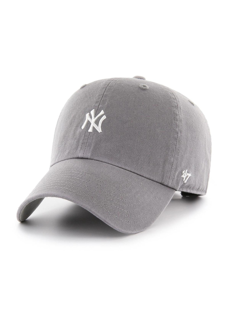 47 Brand Czapka z daszkiem Mlb New York Yankees Base Runn B-BSRNR17GWS-DY Szary | Sklep Monotox