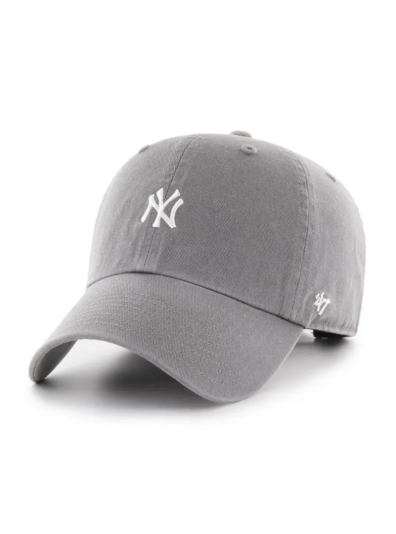 47 Brand Czapka z daszkiem Mlb New York Yankees Base Runn B-BSRNR17GWS-DY Szary | Sklep Monotox
