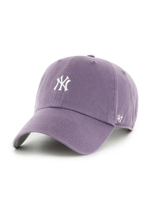 47 Brand Czapka z daszkiem Mlb New York Yankees Base Runn B-BSRNR17GWS-II Fioletowy | Sklep Monotox