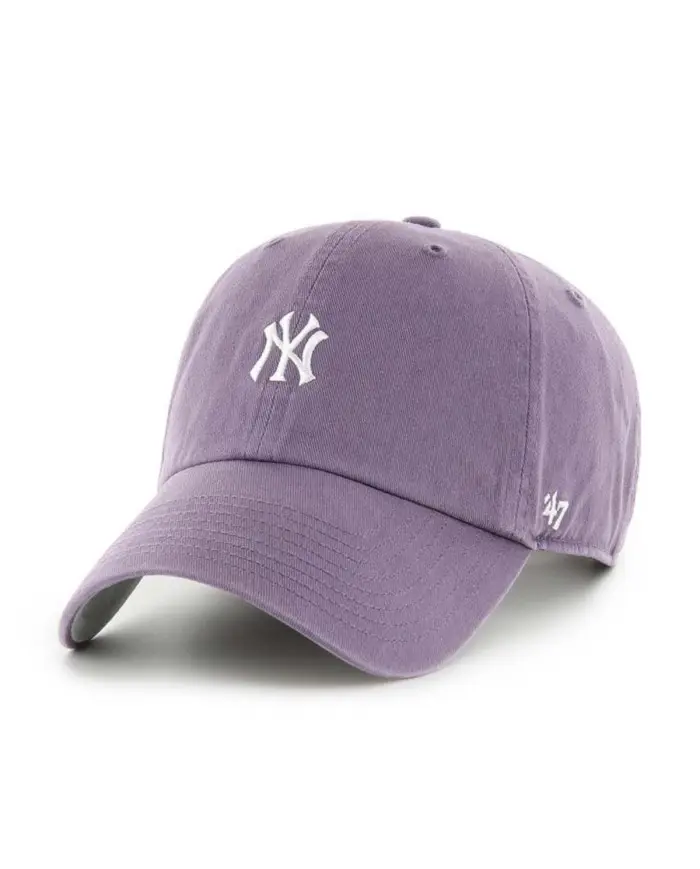 47 Brand Czapka z daszkiem Mlb New York Yankees Base Runn B-BSRNR17GWS-II Fioletowy | Sklep Monotox