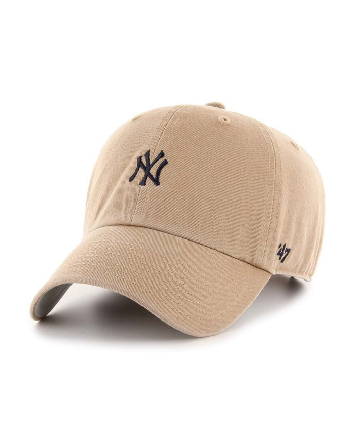 47 Brand Czapka z daszkiem Mlb New York Yankees Base Runn B-BSRNR17GWS-KHA Beżowy | Sklep Monotox