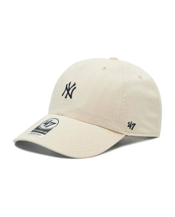 47 Brand Czapka z daszkiem Mlb New York Yankees Base Runn B-BSRNR17GWS-NT Beżowy | Sklep Monotox