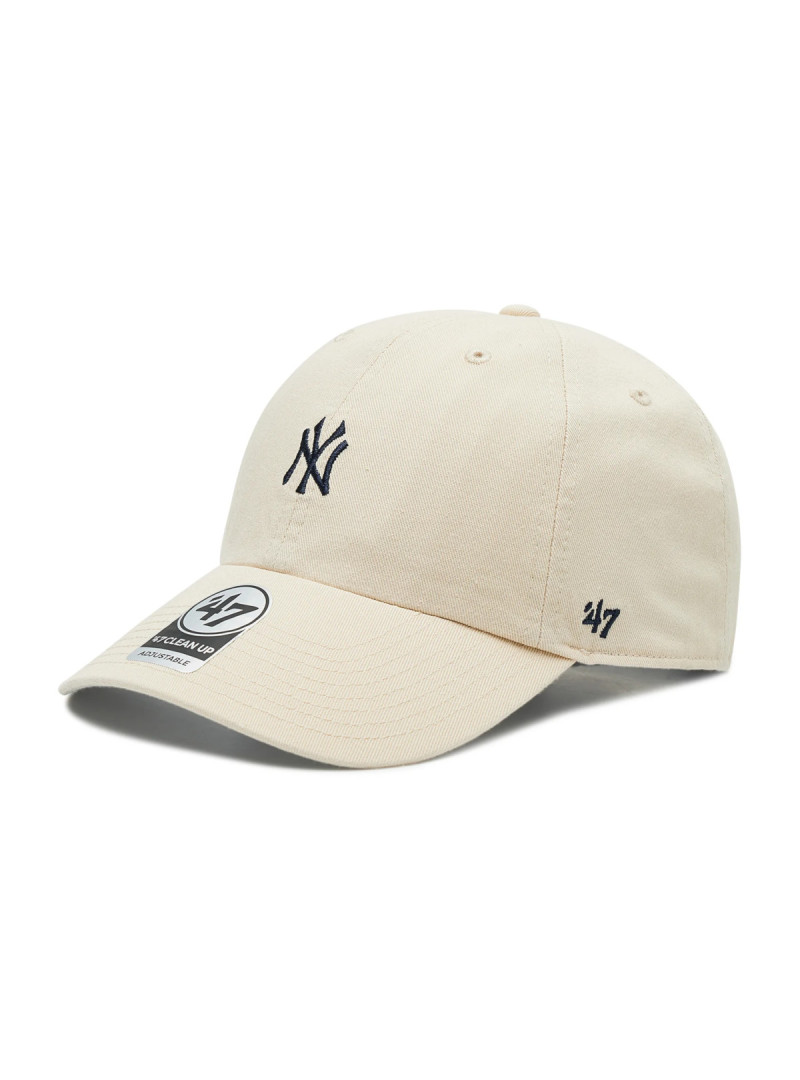 47 Brand Czapka z daszkiem Mlb New York Yankees Base Runn B-BSRNR17GWS-NT Beżowy | Sklep Monotox