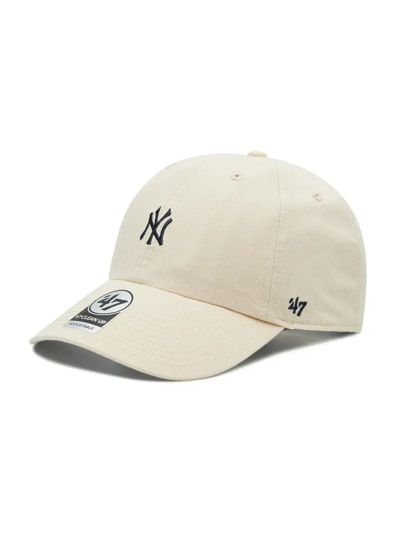 47 Brand Czapka z daszkiem Mlb New York Yankees Base Runn B-BSRNR17GWS-NT Beżowy | Sklep Monotox
