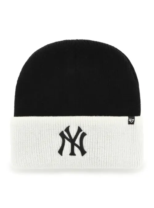 47 Brand Czapka zimowa New York Yankees Cuff Knit B-CAMPS17ACE-BKA Czarny | Sklep Monotox