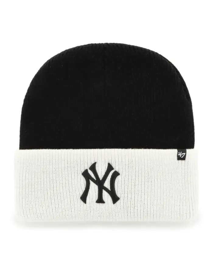 47 Brand Czapka zimowa New York Yankees Cuff Knit B-CAMPS17ACE-BKA Czarny | Sklep Monotox