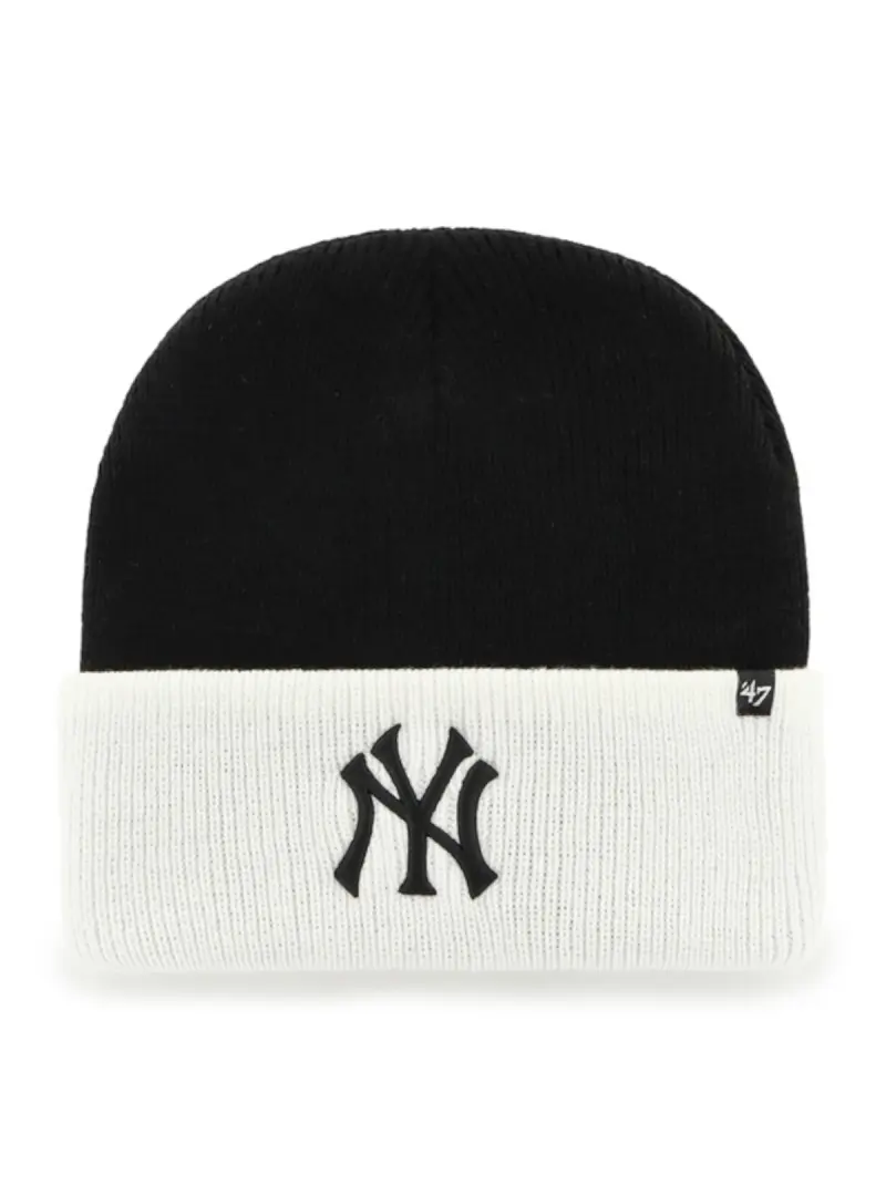 47 Brand Czapka zimowa New York Yankees Cuff Knit B-CAMPS17ACE-BKA Czarny | Sklep Monotox