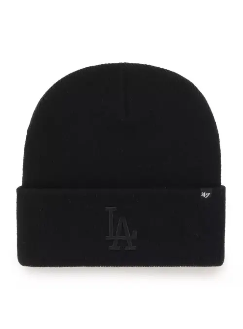 47 Brand Czapka zimowa Los Angeles Dodgers Cuff Knit B-HYMKR12ACE-BKB Czarny | Sklep Monotox
