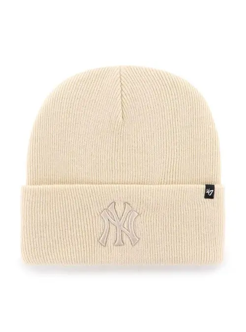 47 Brand Czapka zimowa New York Yankees Cuff Knit B-HYMKR17ACE-NTN Beżowy | Sklep Monotox
