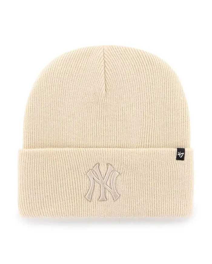 47 Brand Czapka zimowa New York Yankees Cuff Knit B-HYMKR17ACE-NTN Beżowy | Sklep Monotox