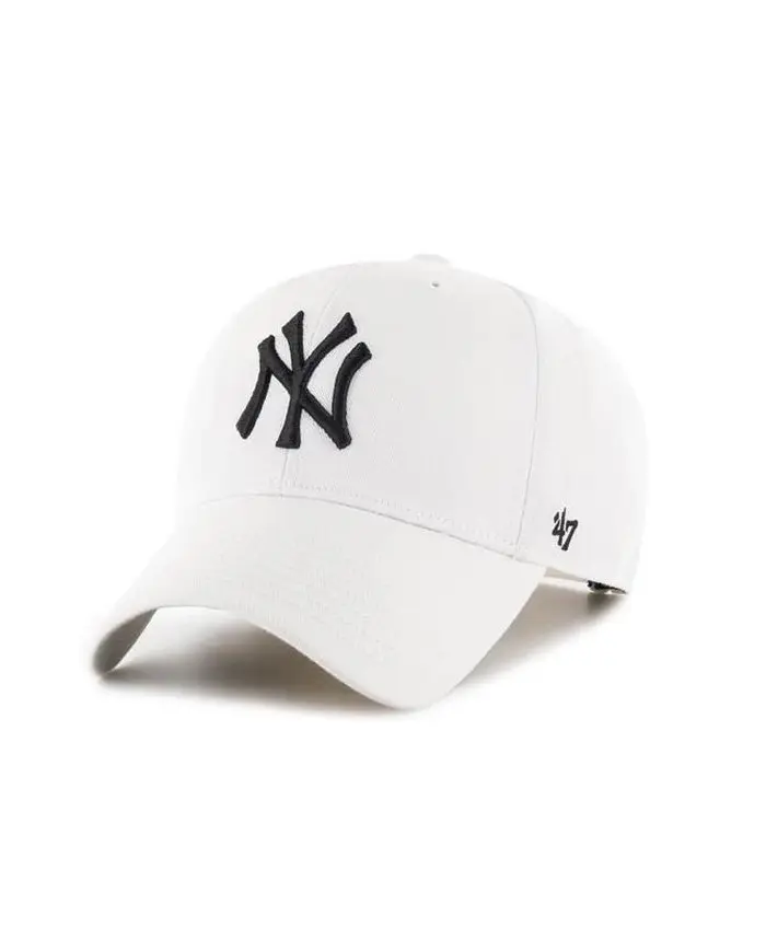 47 Brand Czapka z daszkiem Mlb New York Yankees B-RAC17CTP-WH Biały | Sklep Monotox