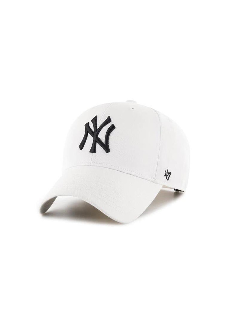 47 Brand Czapka z daszkiem Mlb New York Yankees B-RAC17CTP-WH Biały | Sklep Monotox