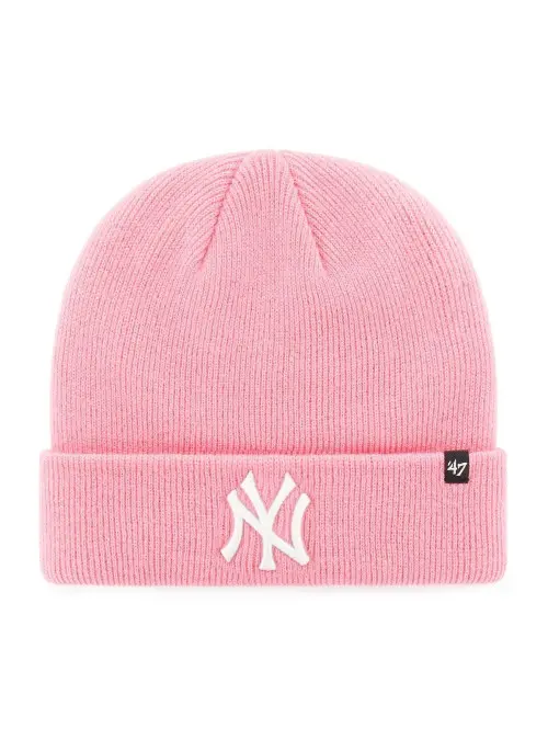 47 Brand Czapka zimowa New York Yankees Cuff Knit B-RKN17ACE-RSA Różowy | Sklep Monotox
