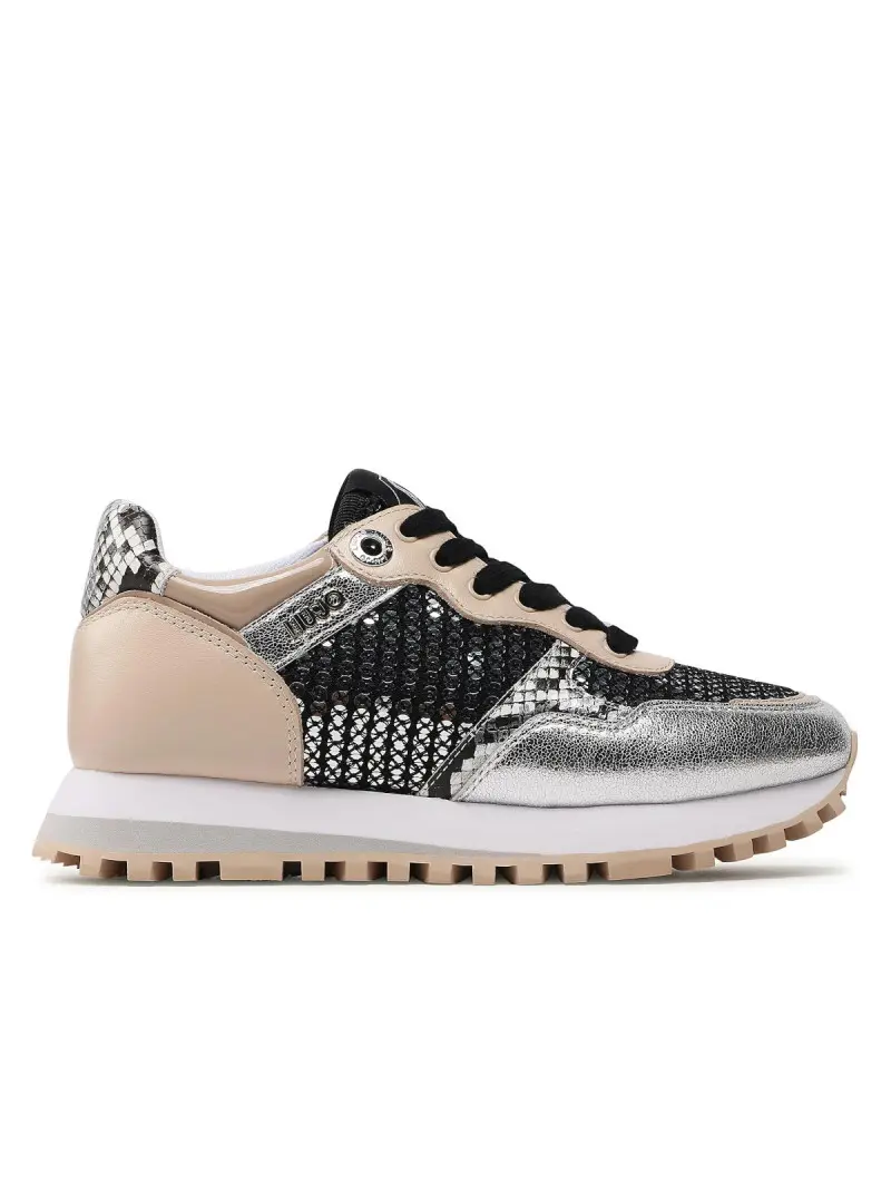 Liu Jo Damskie Sneakersy Wonder 01 BF2061TX254 Srebrny | Sklep Monotox