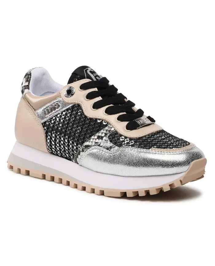 Liu Jo Damskie Sneakersy Wonder 01 BF2061TX254 Srebrny | Sklep Monotox