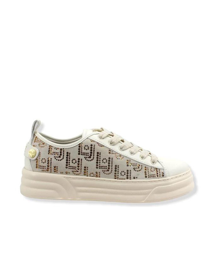 Liu Jo Damskie Sneakersy Cleo 01 BF2069PX104 Beżowy | Sklep Monotox