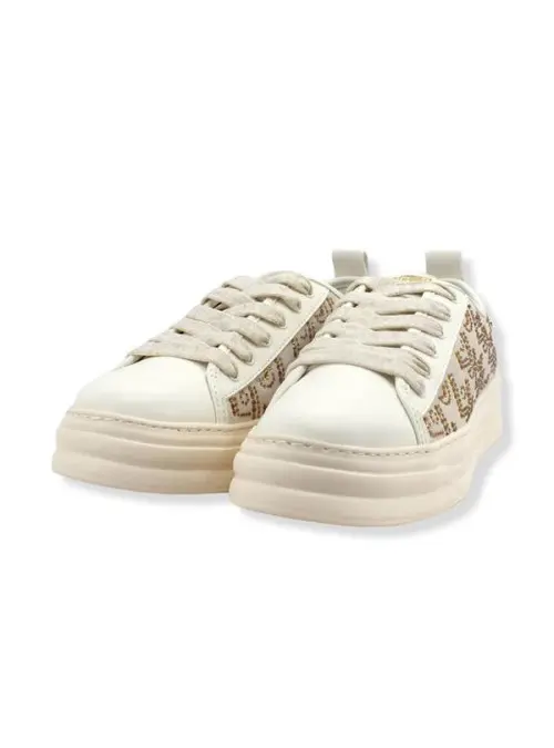 Liu Jo Damskie Sneakersy Cleo 01 BF2069PX104 Beżowy | Sklep Monotox