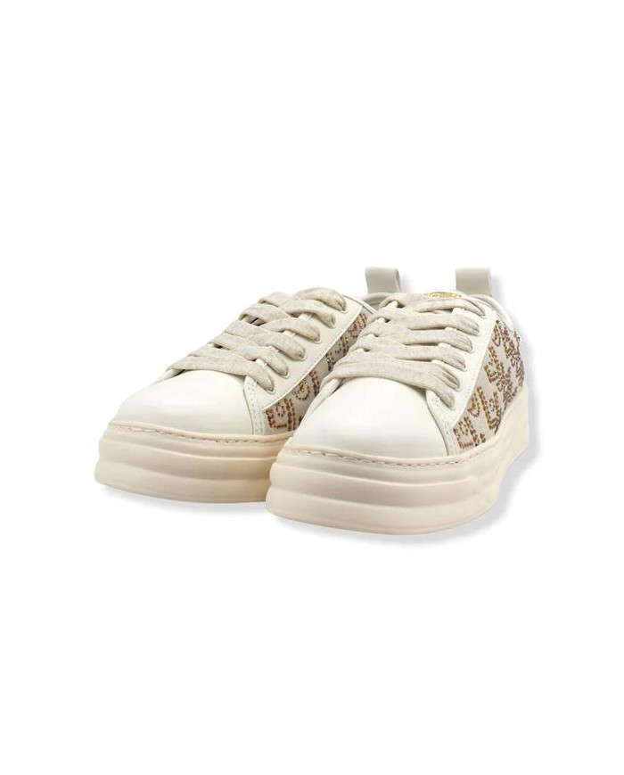 Liu Jo Damskie Sneakersy Cleo 01 BF2069PX104 Beżowy | Sklep Monotox