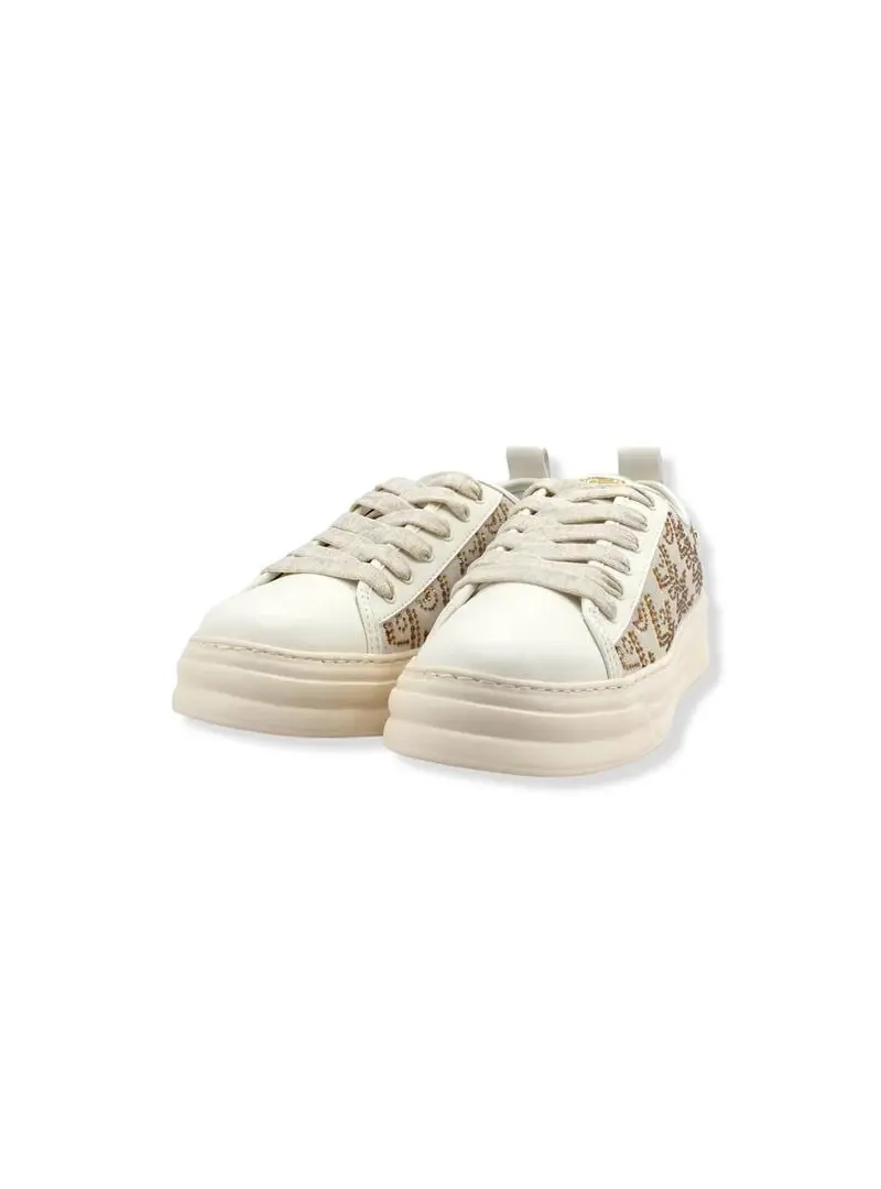 Liu Jo Damskie Sneakersy Cleo 01 BF2069PX104 Beżowy | Sklep Monotox