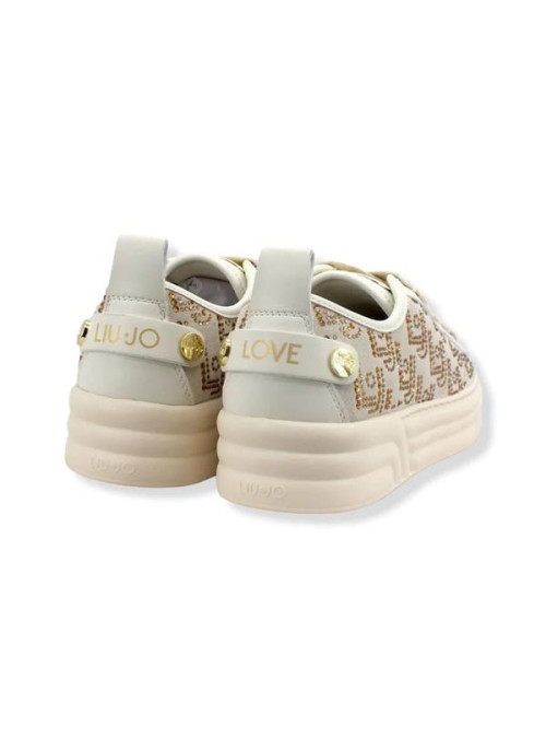 Liu Jo Damskie Sneakersy Cleo 01 BF2069PX104 Beżowy | Sklep Monotox