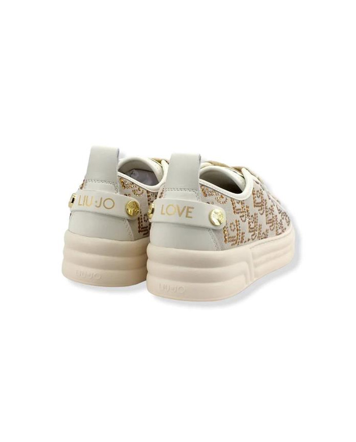 Liu Jo Damskie Sneakersy Cleo 01 BF2069PX104 Beżowy | Sklep Monotox