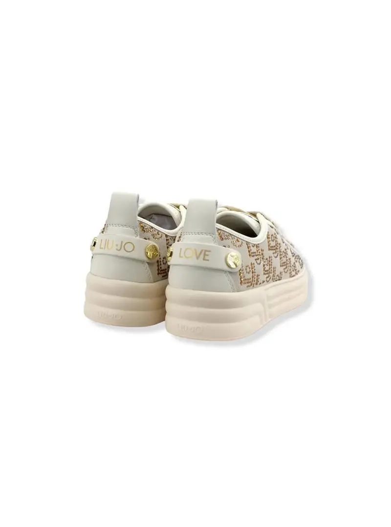 Liu Jo Damskie Sneakersy Cleo 01 BF2069PX104 Beżowy | Sklep Monotox