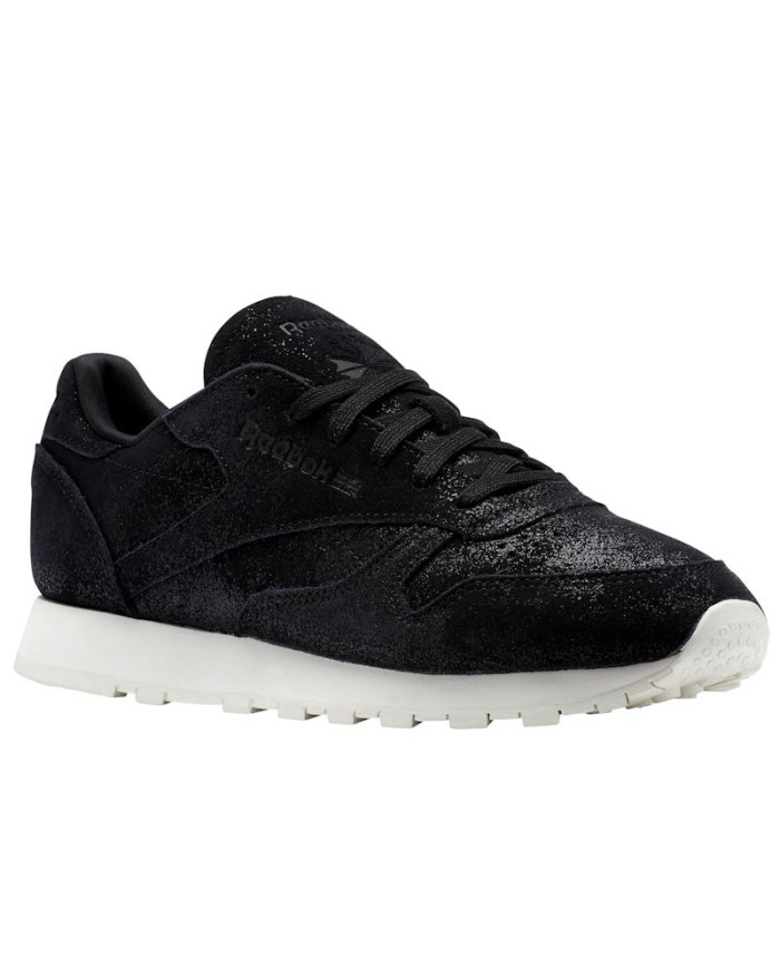 Reebok Damskie Sneakersy Cl Lthr Shimmer BS9856 Czarny | Sklep Monotox