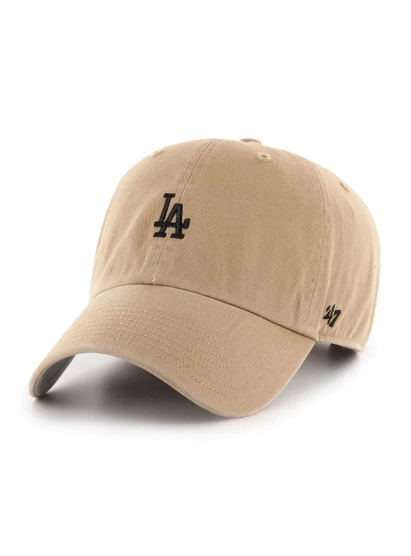 47 Brand Czapka z daszkiem Mlb Los Angeles Dodgers Base Runner BSRNR12GWS-KHB Beżowy | Sklep Monotox