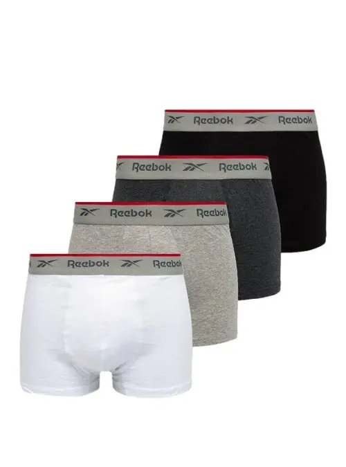 Reebok Męskie Bokserki Trunk Ovett 4-PAK C82712 Biały | Sklep Monotox