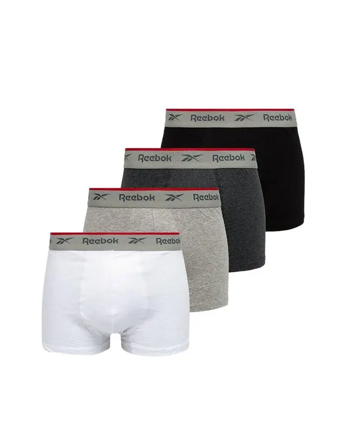 Reebok Męskie Bokserki Trunk Ovett 4-PAK C82712 Biały | Sklep Monotox