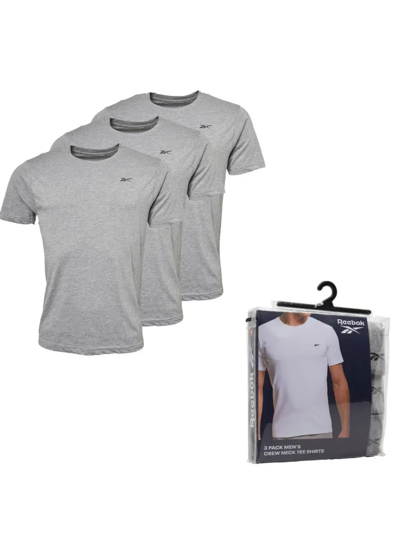 Reebok Męski T-shirt Crew Neck Tee Santo C82730 Szary | Sklep Monotox