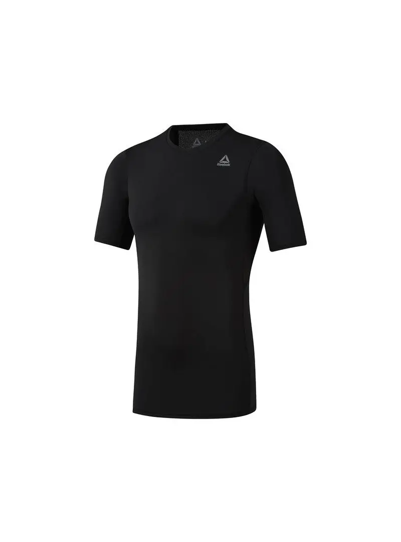 Reebok Męski T-shirt Wor Sl Ss Sld Comp DP6163 Czarny | Sklep Monotox