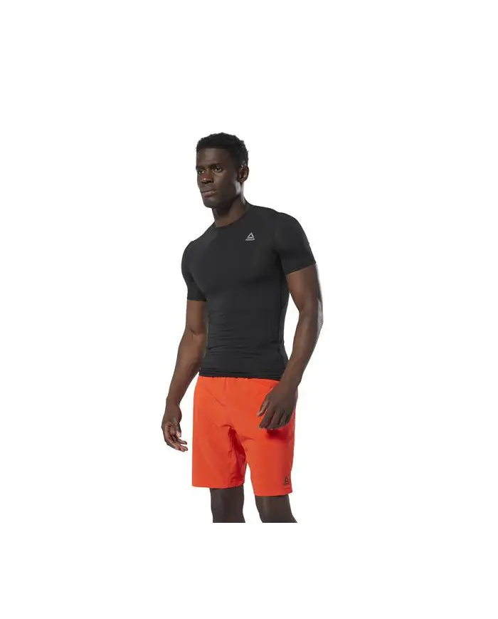 Reebok Męski T-shirt Wor Sl Ss Sld Comp DP6163 Czarny | Sklep Monotox