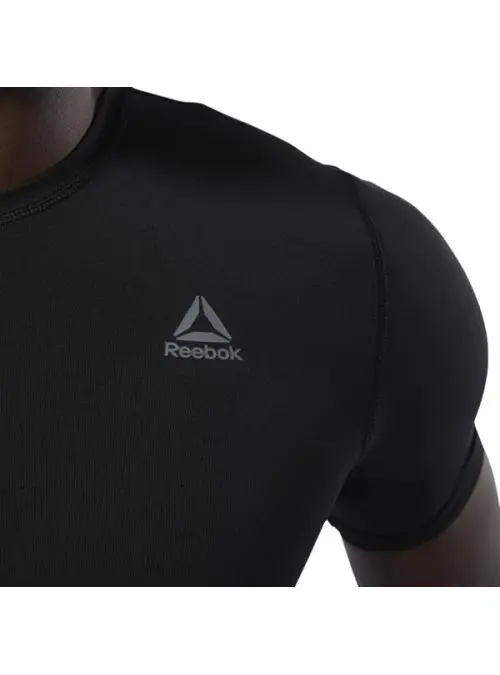 Reebok Męski T-shirt Wor Sl Ss Sld Comp DP6163 Czarny | Sklep Monotox