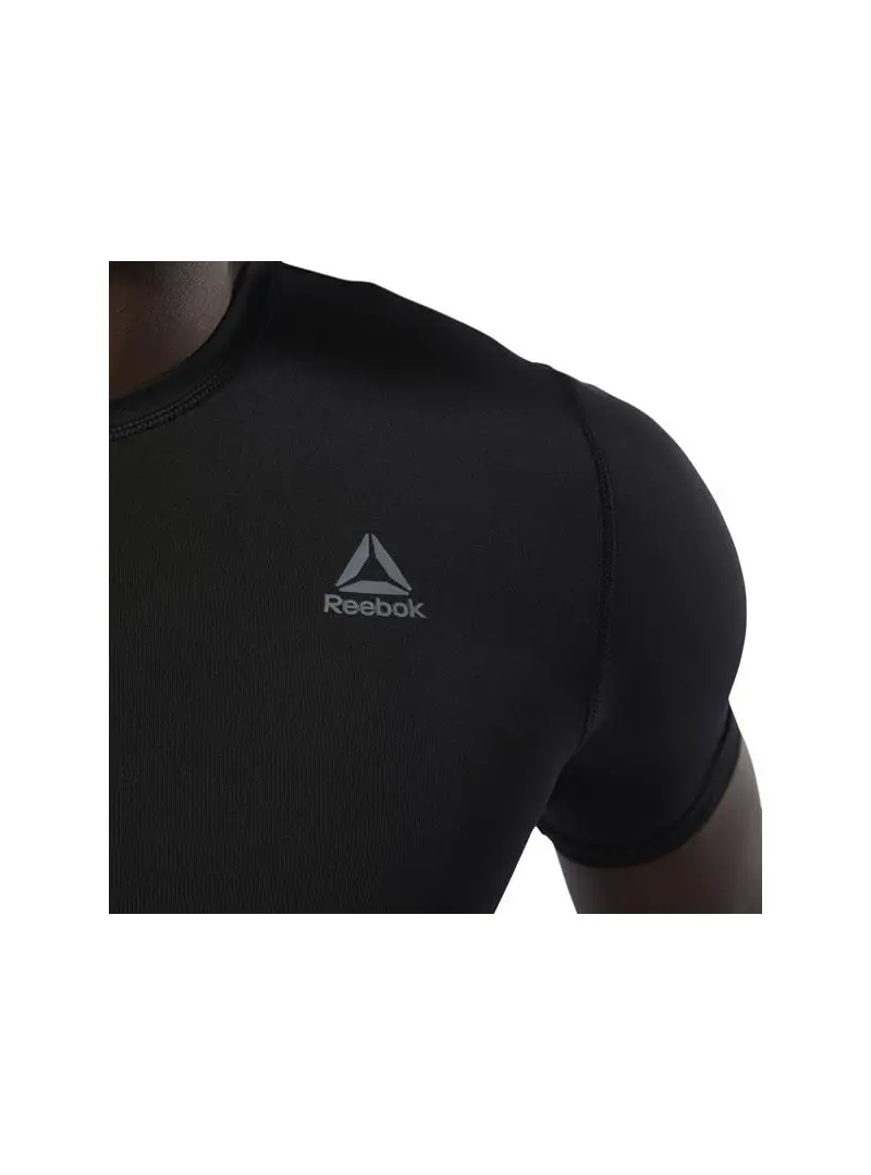 Reebok Męski T-shirt Wor Sl Ss Sld Comp DP6163 Czarny | Sklep Monotox